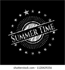 Summer Time written on a blackboard