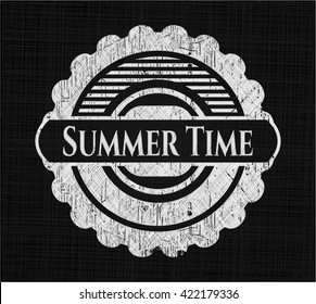 Summer Time written on a chalkboard