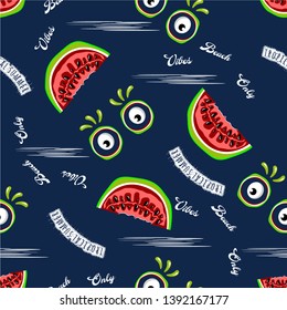 summer times tropical culture seamless pattern graphic design t shirt vector illustration element abstract