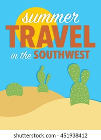 Summer travel in the American Southwest poster