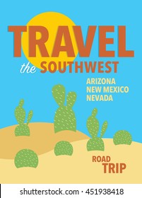 Summer travel in the American Southwest poster
