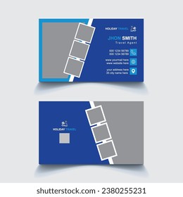 Summer Travel Buisness Card Design Template