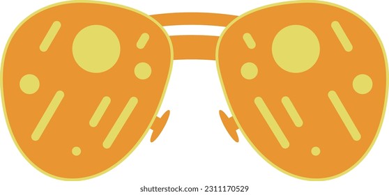 Summer Travel Element Beach Fun Colorful Sunglass Illustration