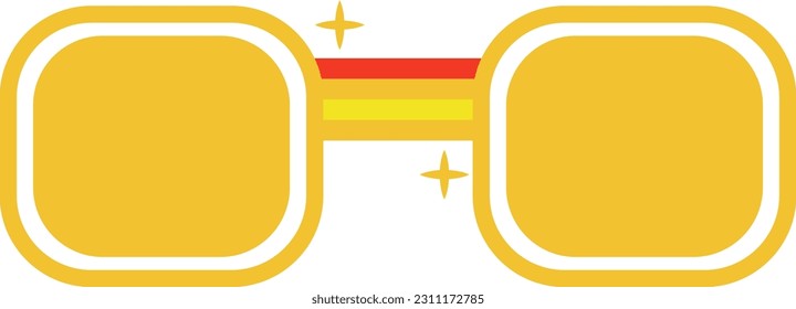 Summer Travel Element Beach Fun Colorful Sunglass Illustration Flat Icon