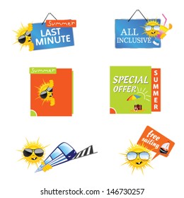 summer travel icon vector illustration