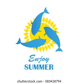 Summer travel logo