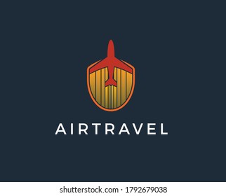 summer travel logo icon vector template