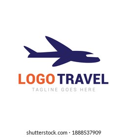Plantilla vectorial del icono del logotipo de viajes de verano.