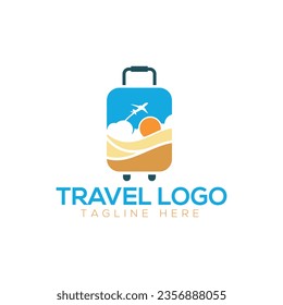 Summer travel logo icon vector template
