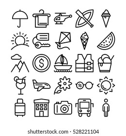 Summer and Travel Vector Icons 4