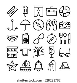 Summer and Travel Vector Icons 5