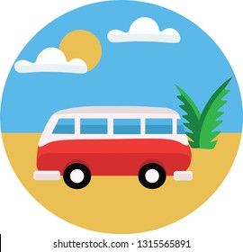 summer travel vector illustration