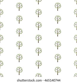 Summer trees colorful seamless pattern background.Tree abstract can be used for wallpaper, cover fills, web page background, surface textures.
