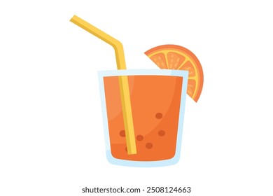 Summer Trip Flat Sticker Design