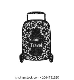 Summer trip. Suitcase for trips