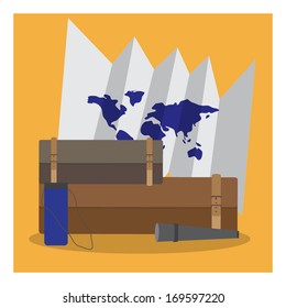 Summer trip vector illustration 