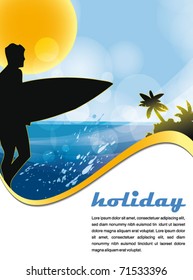 summer tropic holiday poster