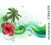 Summer tropical background