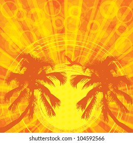 Summer tropical background