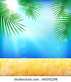 Summer tropical background