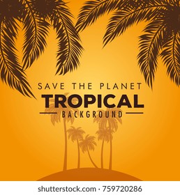 summer tropical background 