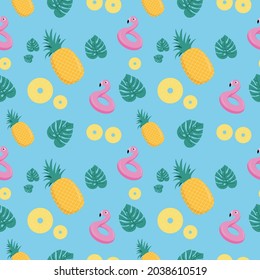 Summer Tropical Background Minimalist Pattern