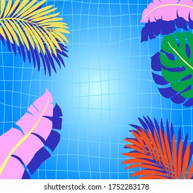 summer tropical background vector image