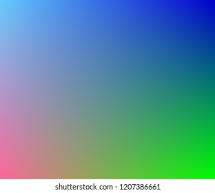 Summer tropical backgrounds set with palms, sky and sunset. Summer placard poster flyer invitation card. Blurred bright colors mesh background. Colorful rainbow gradient. Smooth blend banner template