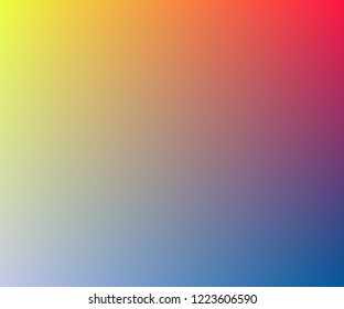 Summer tropical backgrounds set with palms, sky and sunset. Summer placard poster flyer invitation card. Blurred bright colors mesh background. Colorful rainbow gradient. Smooth blend banner template