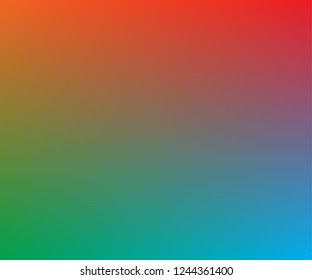 Summer tropical backgrounds set with palms, sky and sunset. Summer placard poster flyer invitation card. Blurred bright colors mesh background. Colorful rainbow gradient. Smooth blend banner template