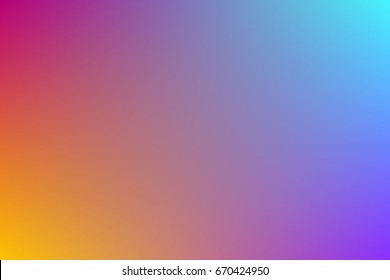 Summer  tropical backgrounds set with palms, sky and sunset. Summer placard poster flyer invitation card. Blurred bright colors mesh background. Colorful rainbow gradient. 