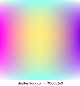 Summer tropical backgrounds set with palms, sky and sunset. Summer placard poster flyer invitation card. Blurred bright colors mesh background. Colorful rainbow gradient.