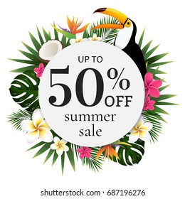 Summer Tropical Banner