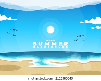 summer tropical beach walpaper, design beautiful beach in summer, beach walpaper