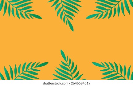 Diseño tropical del verano, Ilustración vectorial de fondo de las palmeras	