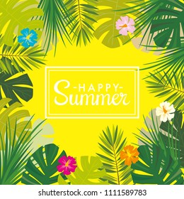 Summer tropical design vector illustration