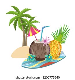 Summer and tropical drinks