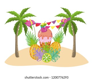 Summer and tropical drinks