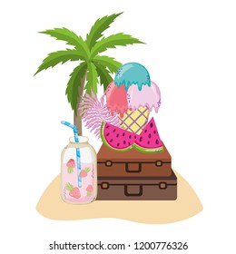 Summer and tropical drinks
