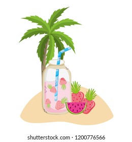Summer and tropical drinks