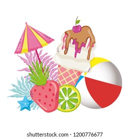 Summer and tropical drinks