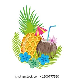 Summer and tropical drinks