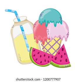 Summer and tropical drinks