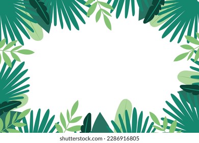 summer tropical exotic leaves green botanical background