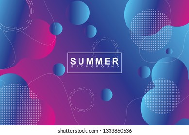Summer tropical fluid landing page background. Fluid, liquid, wavy, gradient, flowing, orange, dynamic shape background. Trendy and modern background color. Cool banner design template.