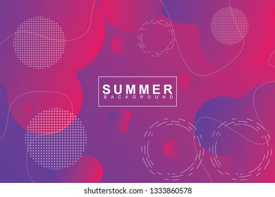 Summer tropical fluid landing page background. Fluid, liquid, wavy, gradient, flowing, orange, dynamic shape background. Trendy and modern background color. Cool banner design template.