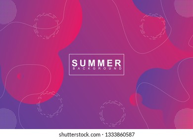Summer tropical fluid landing page background. Fluid, liquid, wavy, gradient, flowing, orange, dynamic shape background. Trendy and modern background color. Cool banner design template.