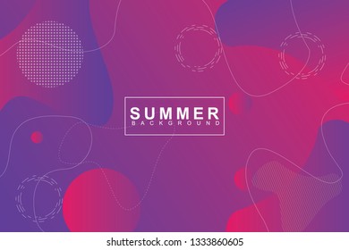 Summer tropical fluid landing page background. Fluid, liquid, wavy, gradient, flowing, orange, dynamic shape background. Trendy and modern background color. Cool banner design template.