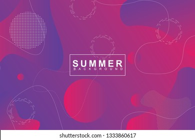 Summer tropical fluid landing page background. Fluid, liquid, wavy, gradient, flowing, orange, dynamic shape background. Trendy and modern background color. Cool banner design template.