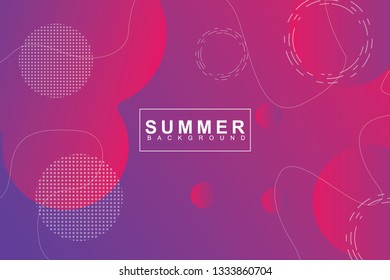 Summer tropical fluid landing page background. Fluid, liquid, wavy, gradient, flowing, orange, dynamic shape background. Trendy and modern background color. Cool banner design template.